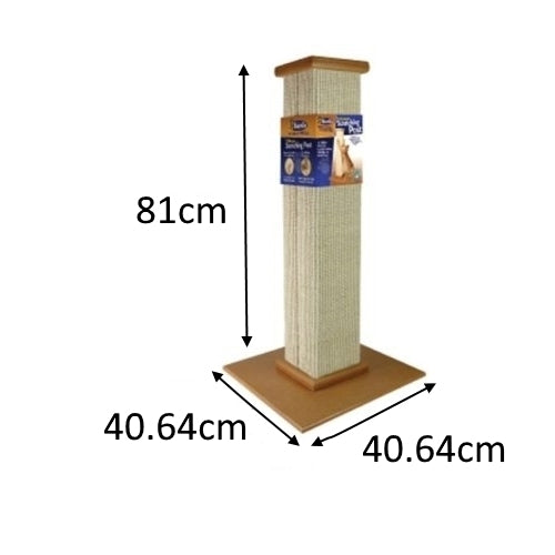 SmartCat Ultimate Heavy-Duty Sisal Cat Scratch Post Cat Toys and Scratchers Smartcat