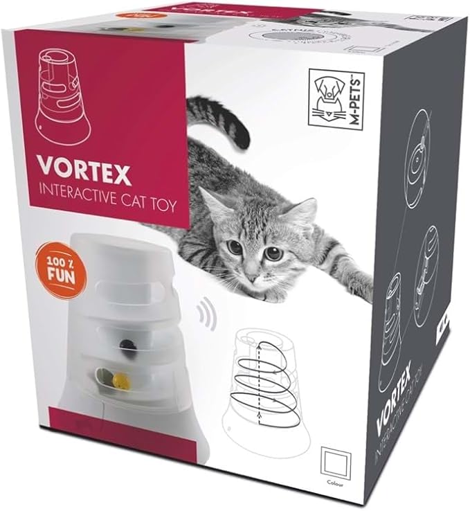 M-PETS VORTEX White - (Diameter 19.7 - Height 22 cm) Cat toy Mpets