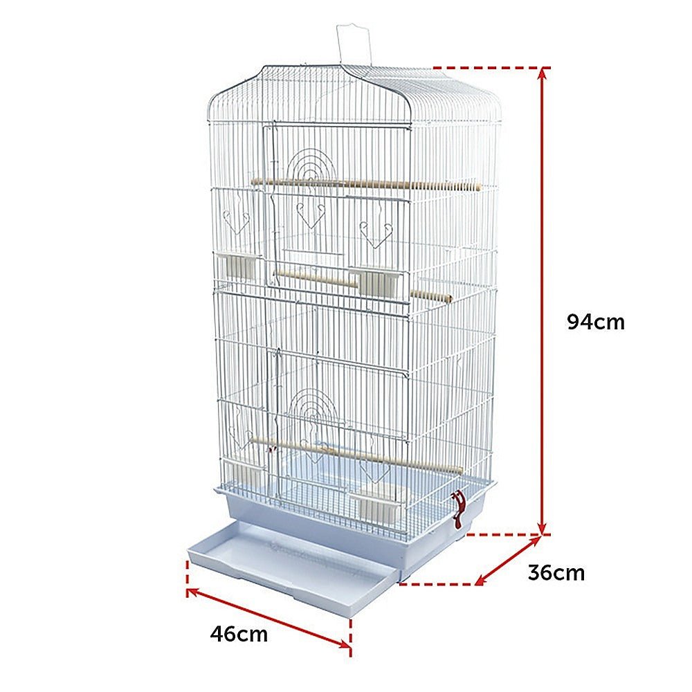 95cm Bird Cage Canary Parakeet Cockatiel LoveBird Finch Bird Cage Pet Care > Cleaning & Maintenance > Pet Grooming Supplies ipet