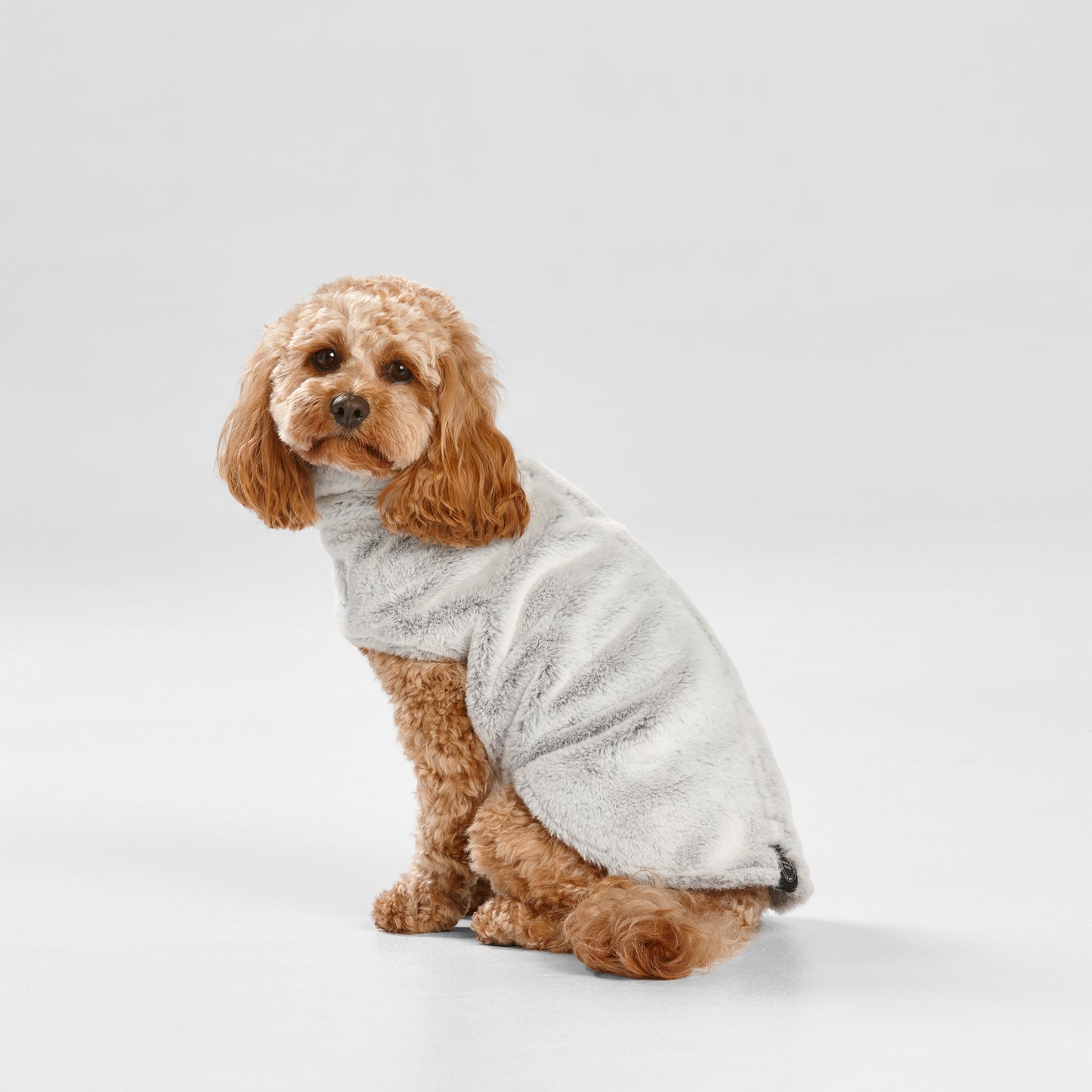 Snooza Wear – Faux Fur Coat – Arctic Wolf XS only Dog Coat Snooza