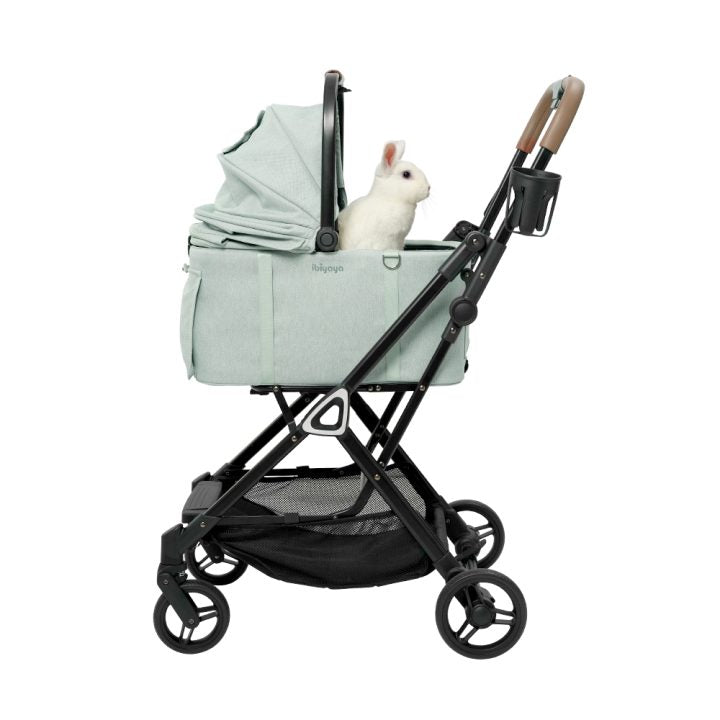 Ibiyaya Tinker Small Detach Pet Stroller Silver Gry pet stroller Ibiyaya