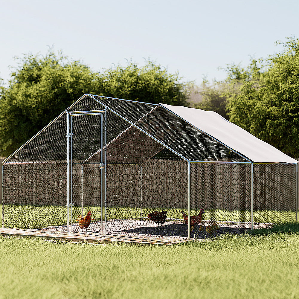 i.Pet Chicken Coop Cage 3x4x2m Galvanised Steel Pet Care > Coops & Hutches > Coop & Hutch Accessories ipet