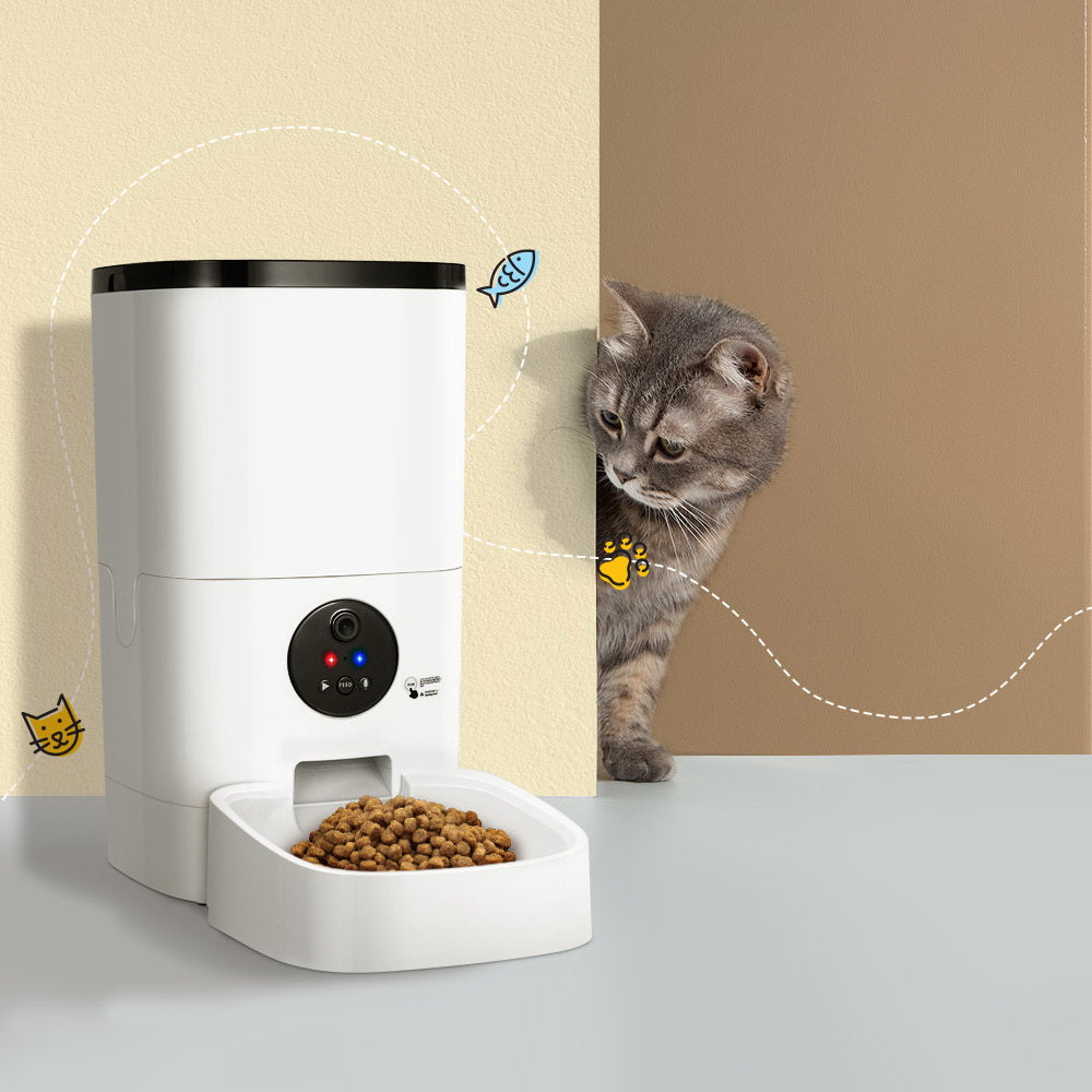 i.Pet Automatic Pet Feeder 6L Wifi Camera Dog Cat Smart Food Dispenser Timer Pet Care > Dog Supplies > Dog Bowls, Feeders & Waterers ipet