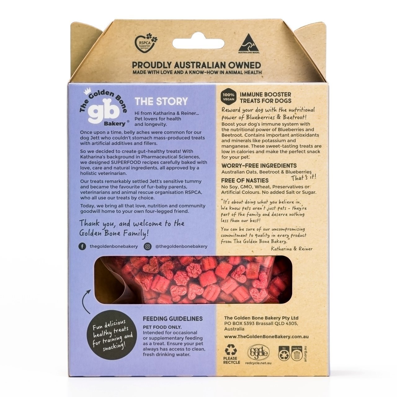 The Golden Bone Bakery 16 x 40g - Immune Boosting Dog Treats Dog treats The golden bone bakery