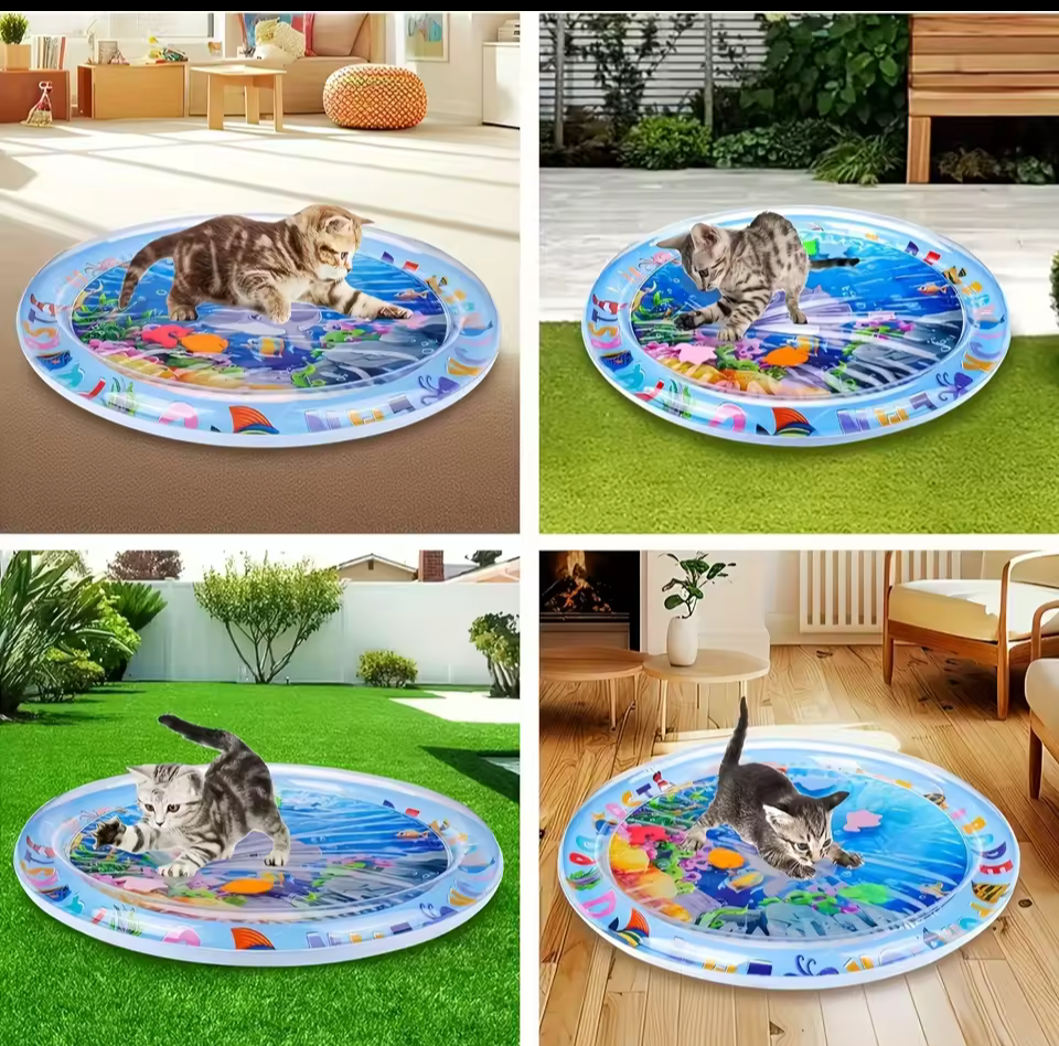 Cat water play mat Interactive cat toy ZEE