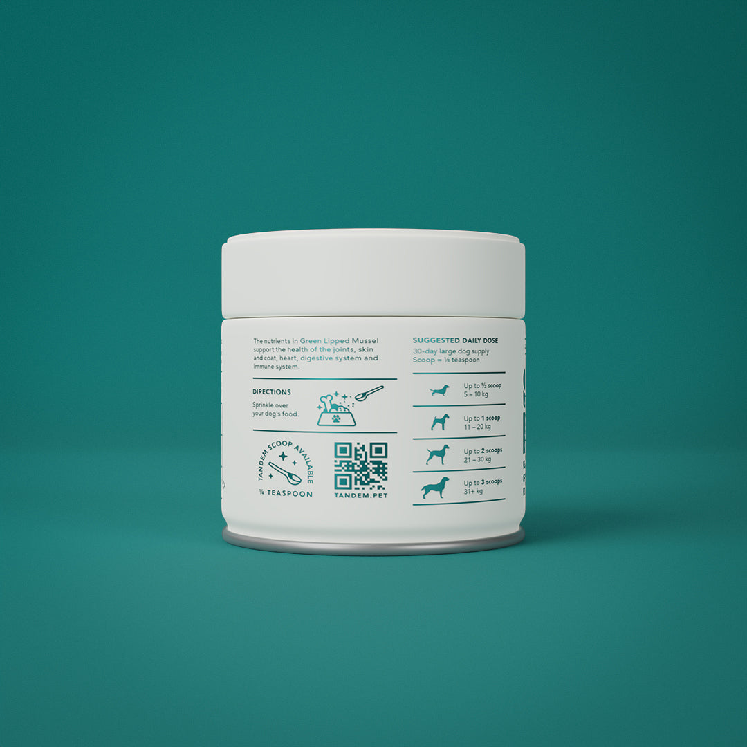 Tandem – Super Foods – New Zealand Green Lipped Mussel Powder Woofy and Whiskers