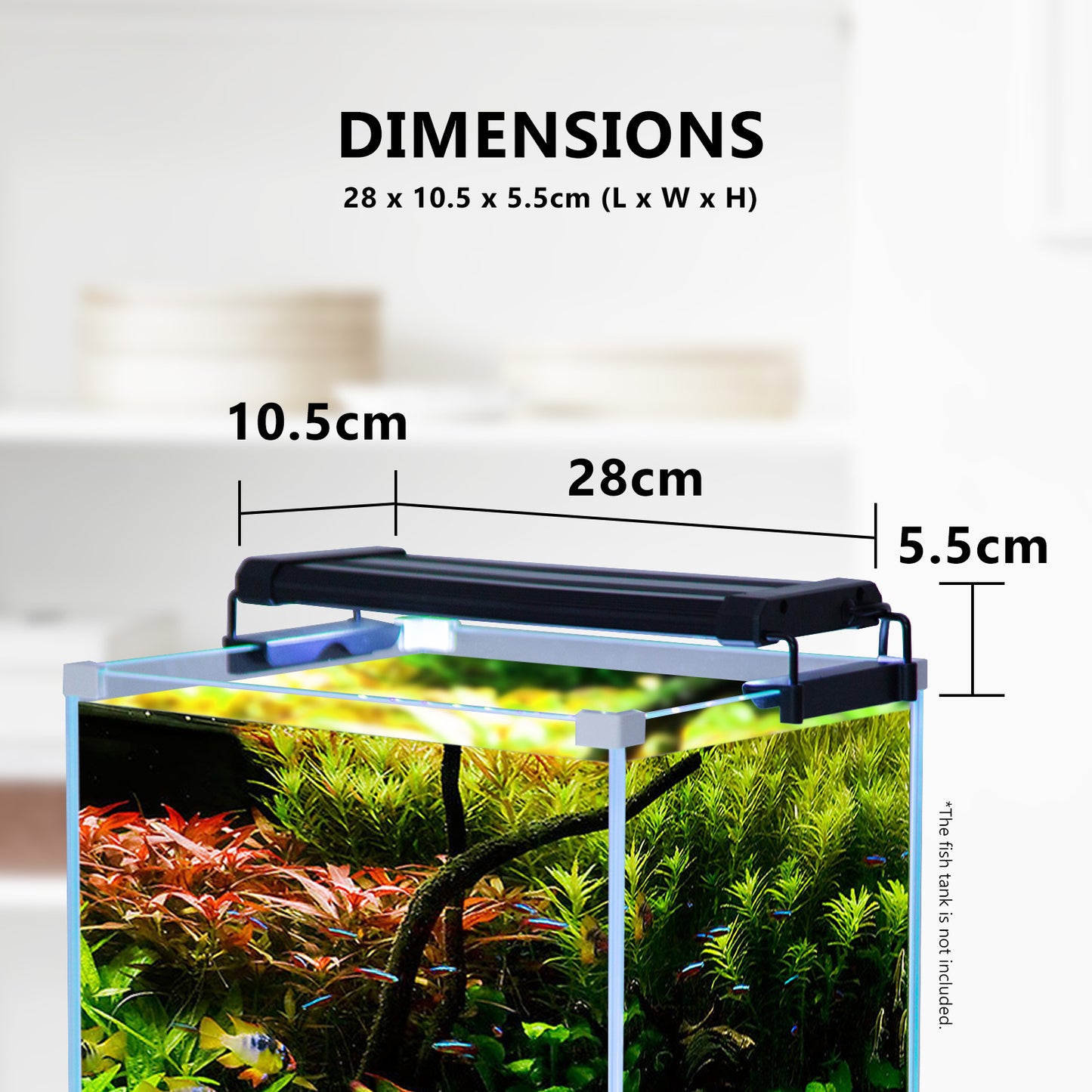 6W Set 2 Aquarium Blue White LED Light for Tank 30-50cm Pet Care > Aquarium > Aquarium Lighting Woofy and Whiskers