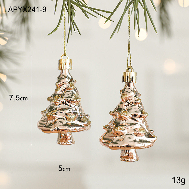 Set of 10 Christmas Ornaments -Gold & Rose Gold Holiday Tree Decorations Occasions > Christmas > Christmas Decorations Woofy and Whiskers