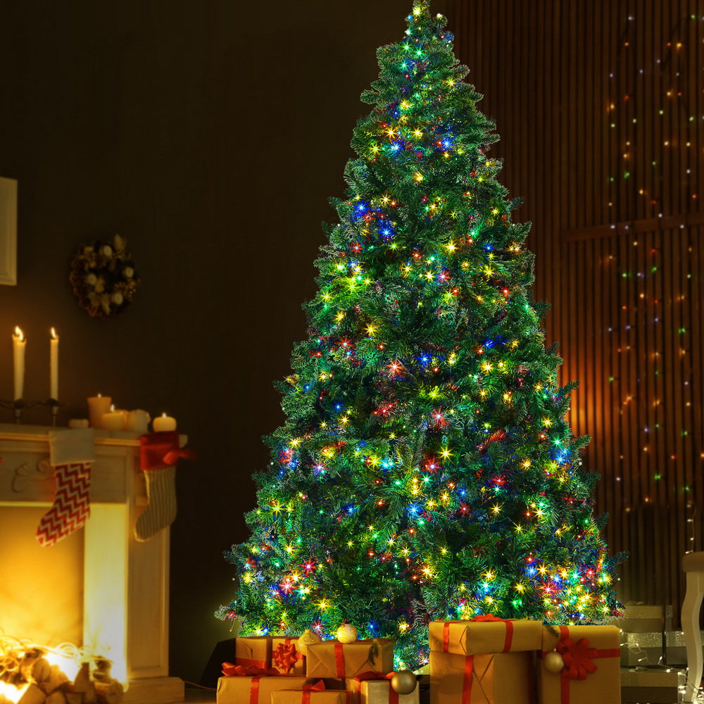 Jingle Jollys Christmas Tree 2.1m Xmas Tree Decoration 8 Light Mode Multi Colour Occasions > Christmas > Christmas Trees Woofy and Whiskers