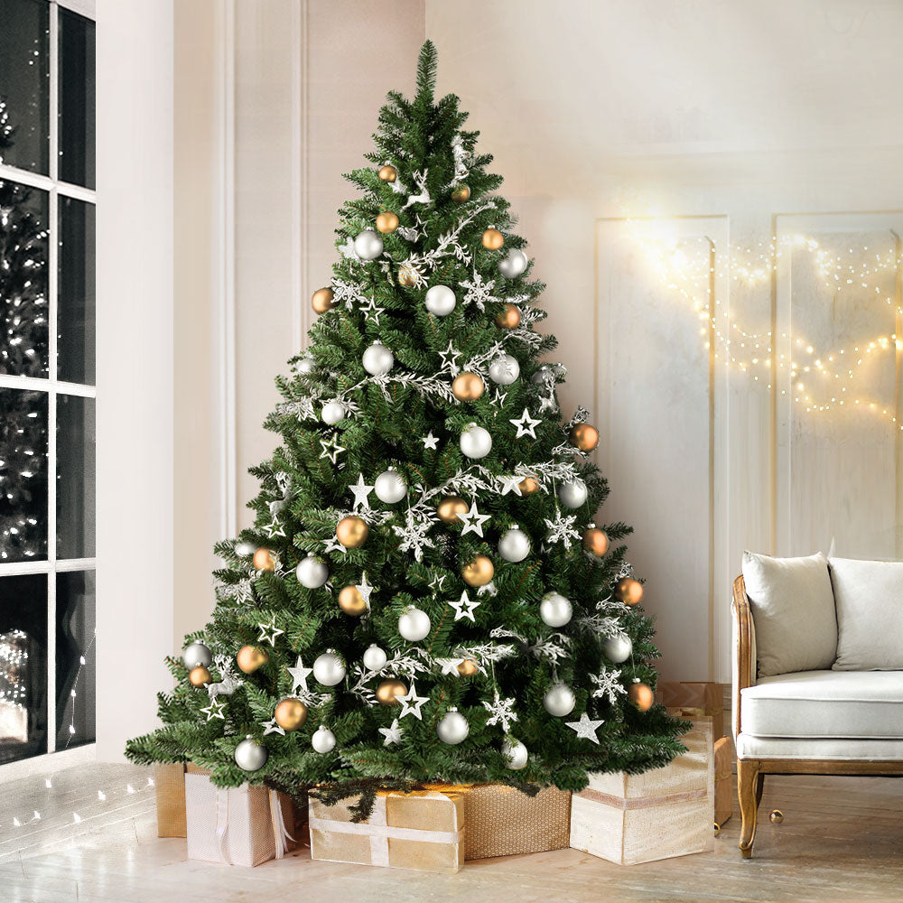 Jingle Jollys Christmas Tree 2.4m Green Xmas Tree Decorations 1225 Tips Occasions > Christmas > Christmas Trees Woofy and Whiskers