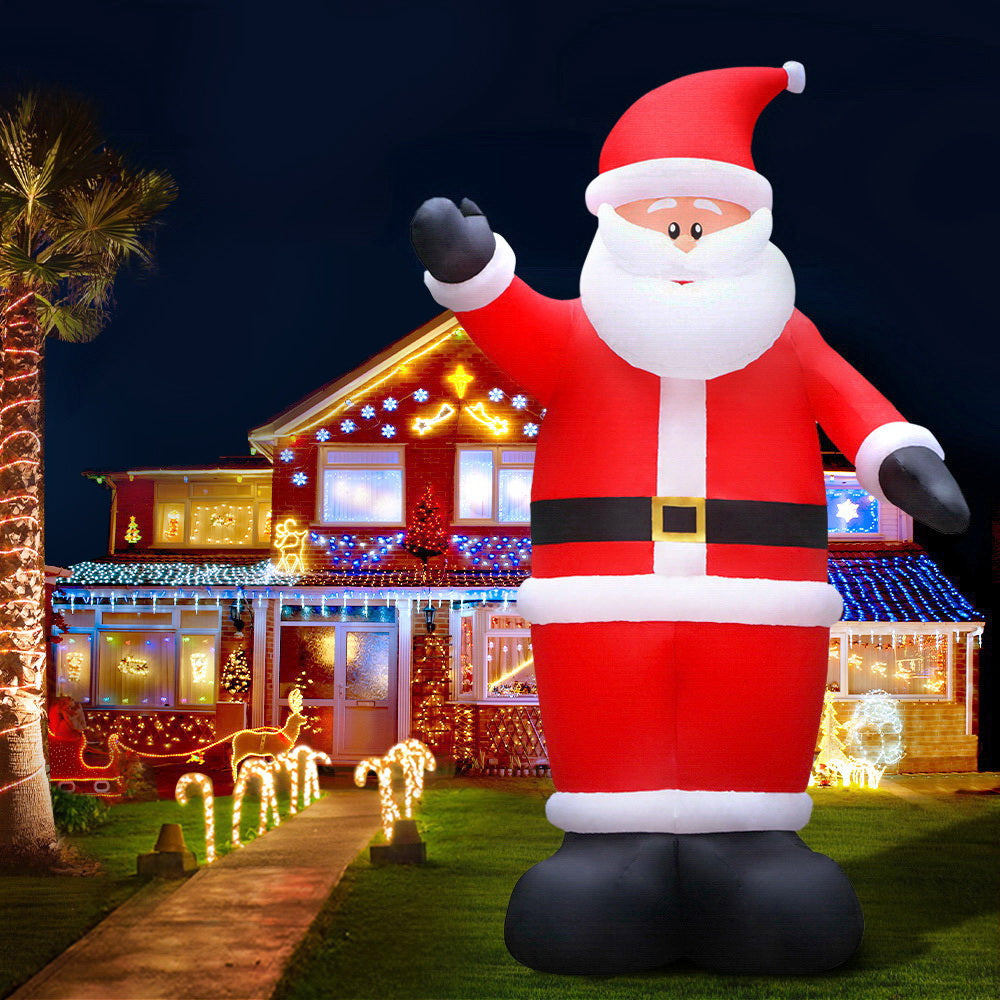 Jingle Jollys Christmas Inflatable Santa 5M Illuminated Decorations Occasions > Christmas > Christmas Decorations Woofy and Whiskers