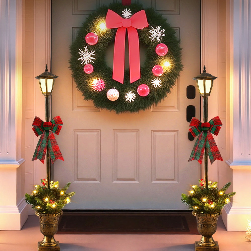 Jingle Jollys Christmas Lights 125cm Lamp Post 50 LED Fairy Light Decorations Occasions > Christmas > Outdoor Decorations & Lights Woofy and Whiskers