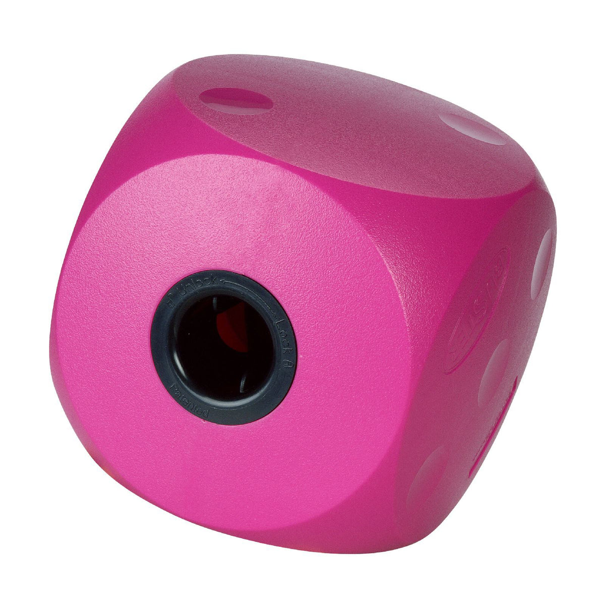 Buster Food Cube Interactive Treat Dispensing Dog Toy - Large - Purple Woofy and Whiskers cherry Large