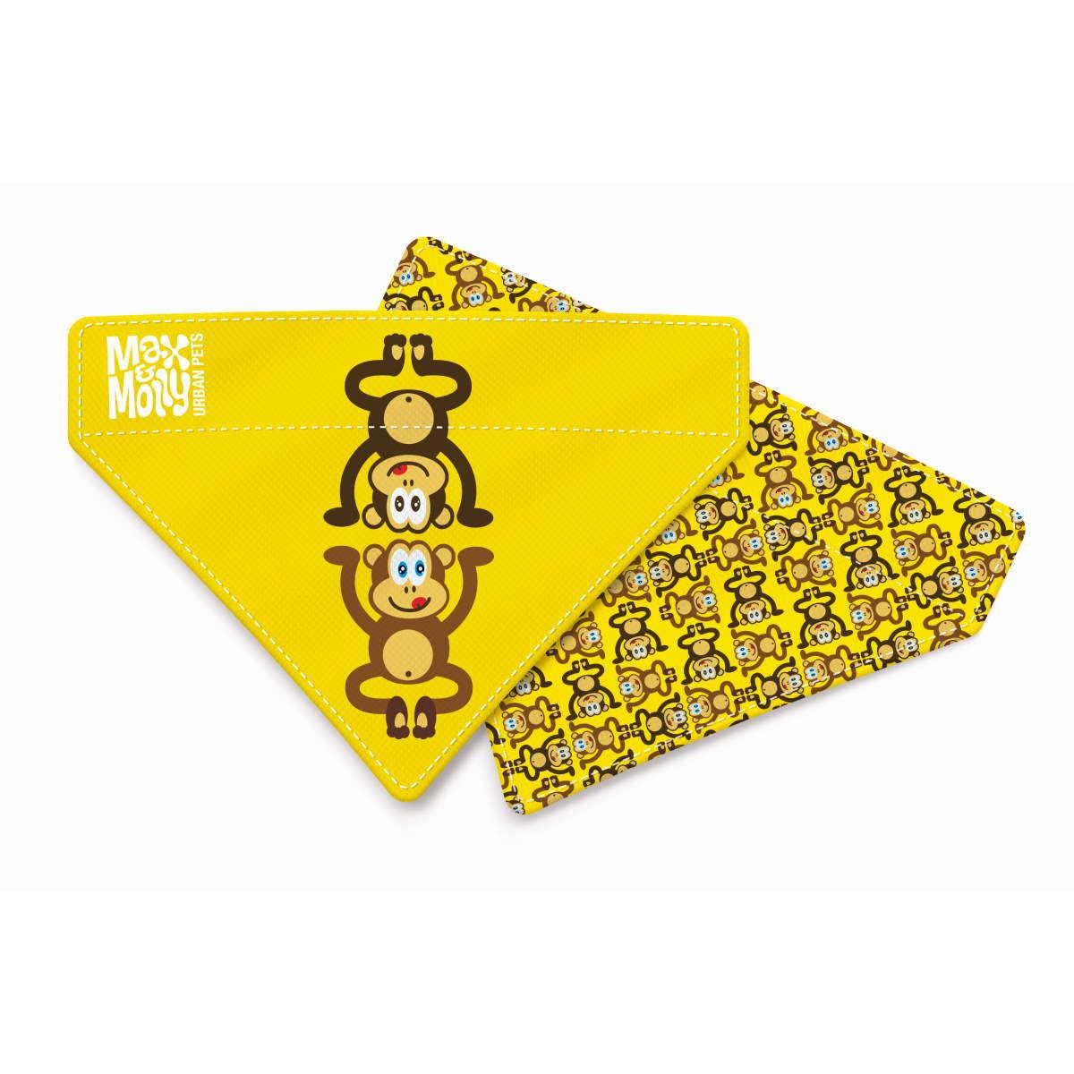 Max & Molly Bandanas for Cats & Dogs - Small Max & Molly Urban Pets Monkey Maniac Small (S)