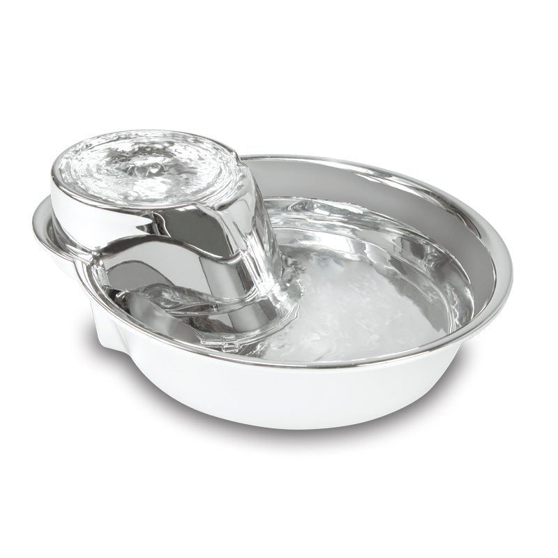 Pioneer Big Max Stainless Steel Pet Drinking Fountain 3.6 litres Pet Drinking Fountain Pioneer Pets