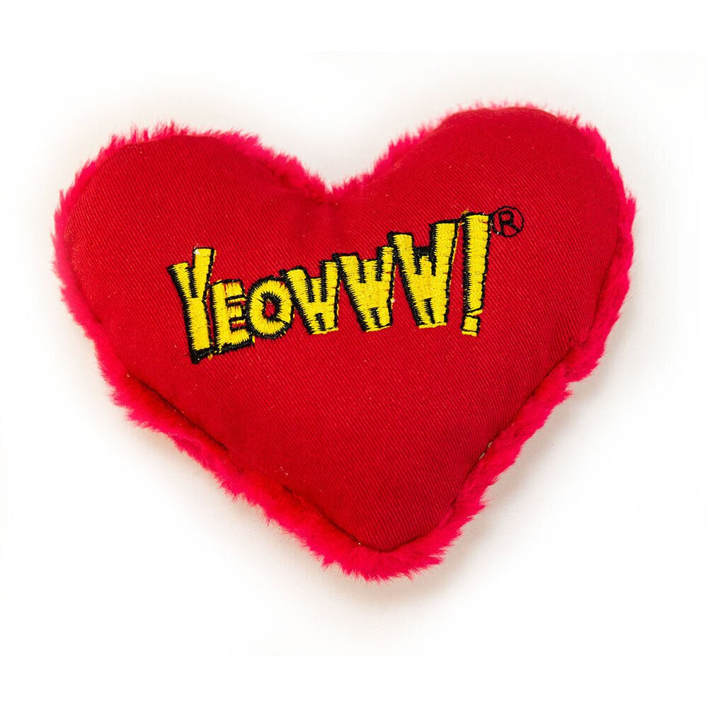 Yeowww! Cat Toys with Pure American Catnip - Hearrrt Attack Happy Kitty Cat Toys Yeowww Hearrrt Attack