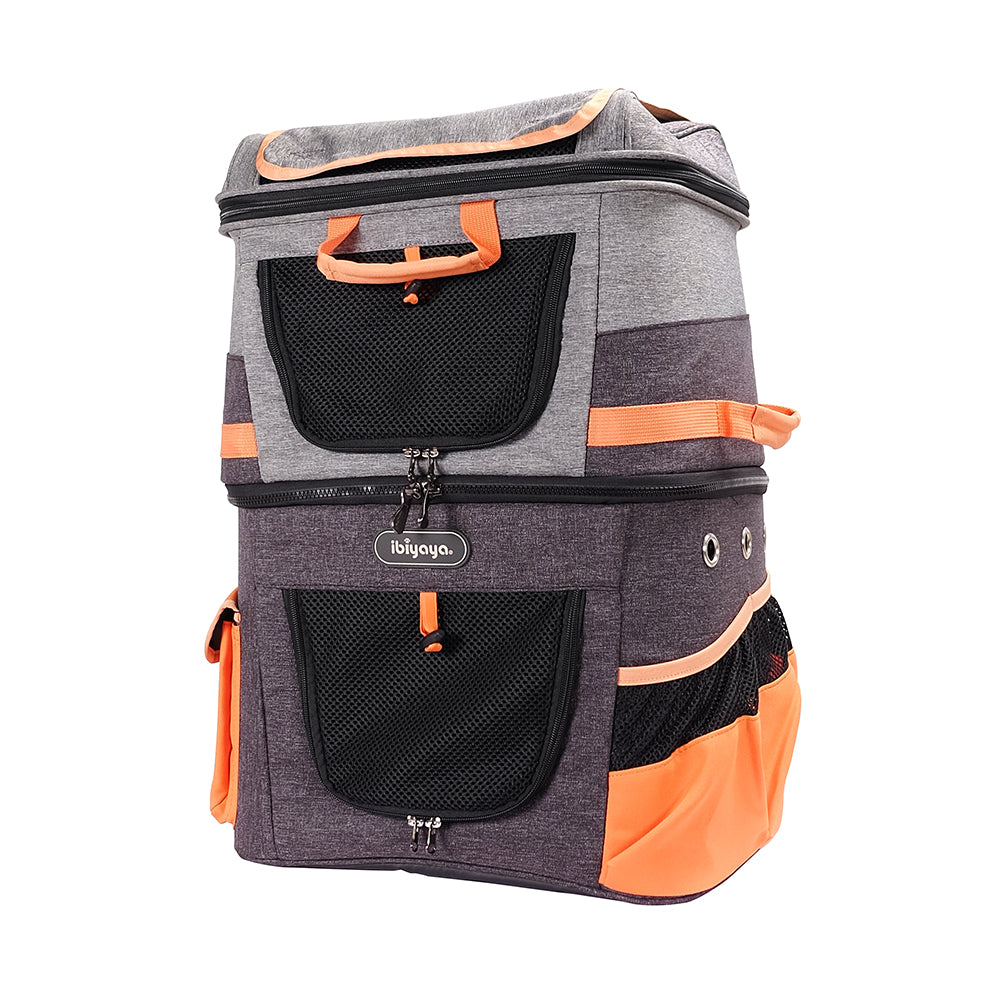 biyaya Two-tier Pet Backpack Pet Carrier Ibiyaya