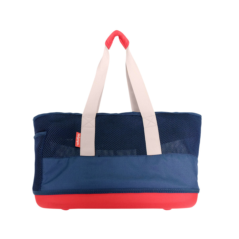 Ibiyaya Light Pet Carrier with Hardshell Base for Dachshunds & Long Pets - Khaki Pet Carrier Ibiyaya