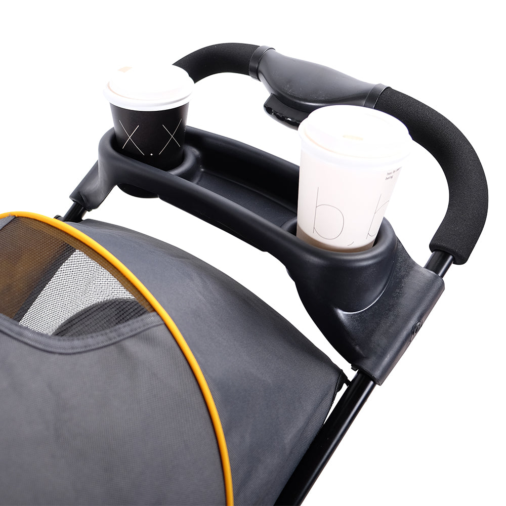 Ibiyaya Cloud 9 Pet Stroller for Cats & Dogs up to 20kg - Mustard Yellow Ibiyaya