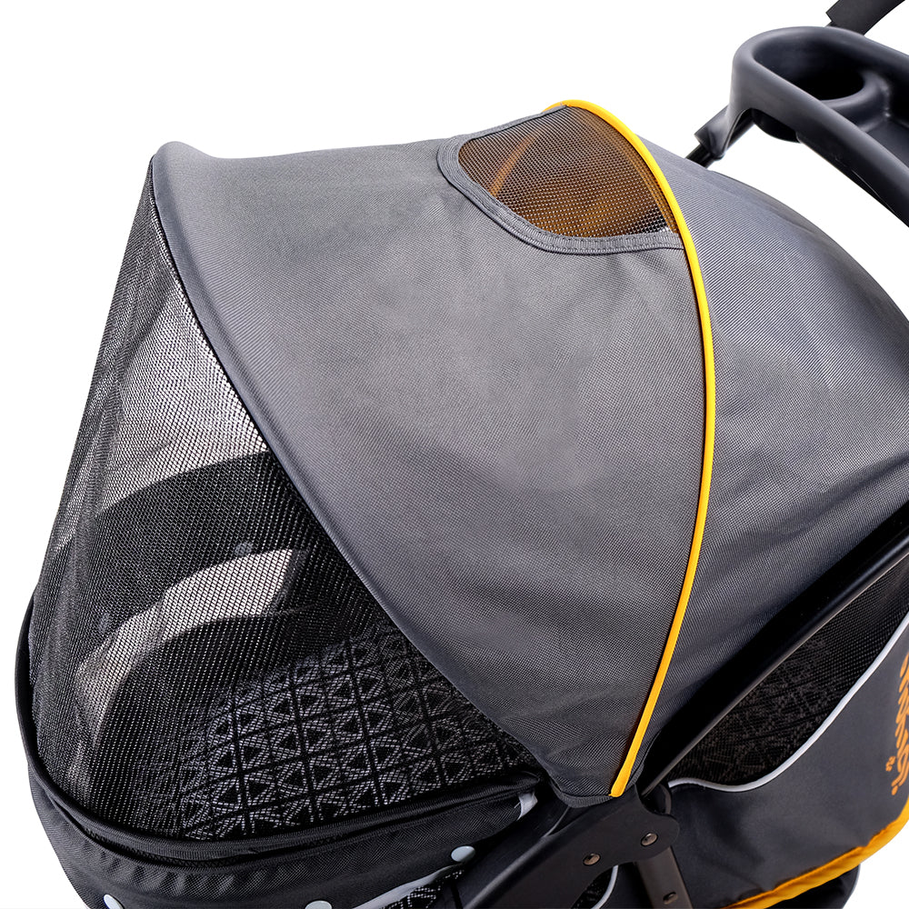 Ibiyaya Cloud 9 Pet Stroller for Cats & Dogs up to 20kg - Mustard Yellow Ibiyaya