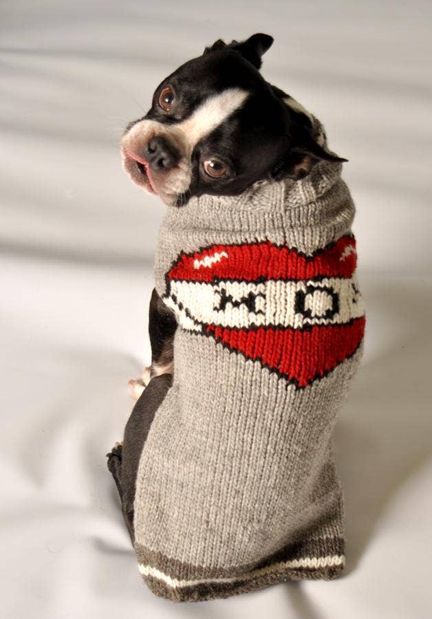 Tattooed Mom Dog Sweater CHILLY DOG LLC S