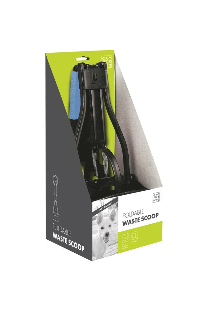 M-PETS Foldable Waste Scoop black pooper scooper Mpets