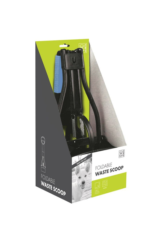 M-PETS Foldable Waste Scoop black pooper scooper Mpets