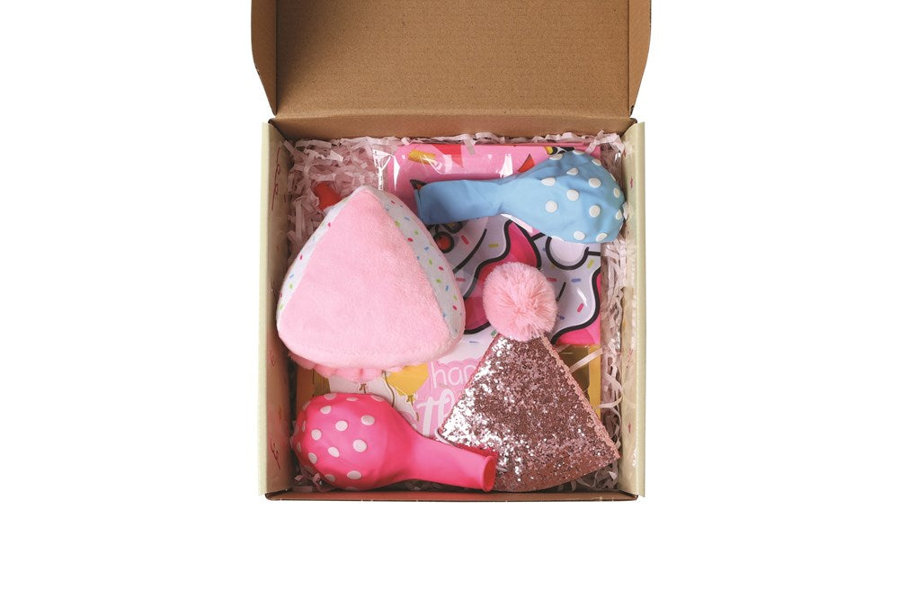 Colorful dog birthday set by MPets featuring party hats, banners, and accessories for a festive celebration.