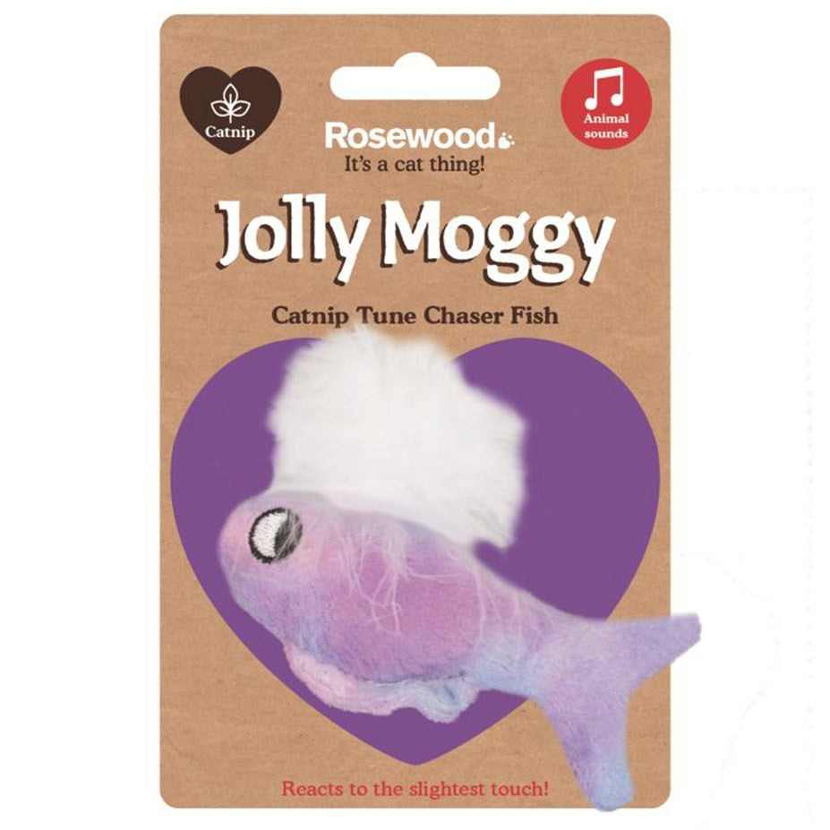 Rosewood Catnip Tune Chaser Bird catnip cat toy motion activated Rosewood Fish