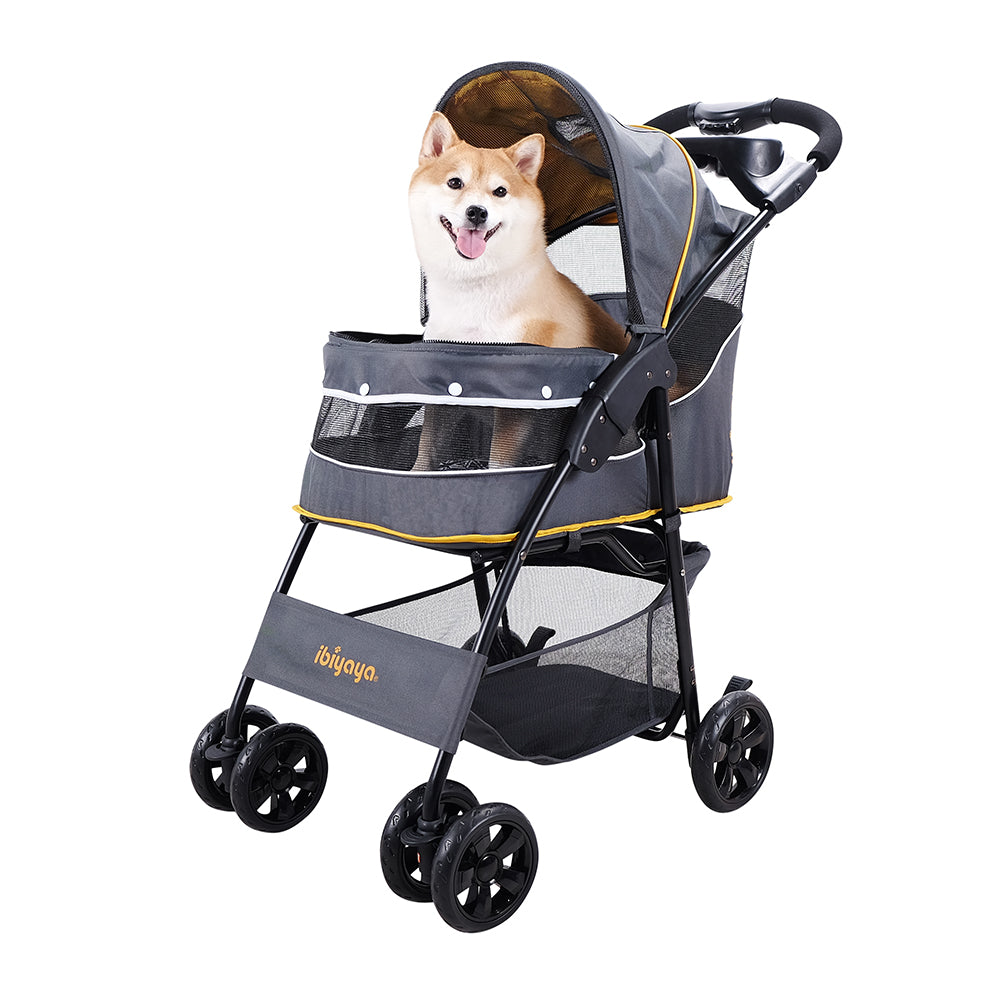Ibiyaya Cloud 9 Pet Stroller for Cats & Dogs up to 20kg - Mustard Yellow Ibiyaya