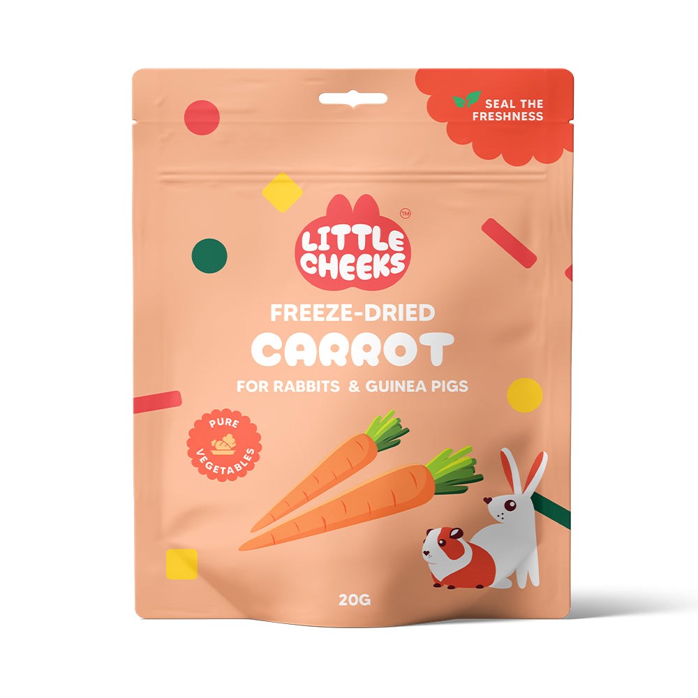 Little Cheeks Freeze Dried Mixed Berries for Small Animal 25g Woofy and Whiskers Carrot