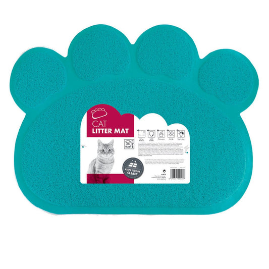 M-PETS M-PETS PAW Cat Litter Mat cat litter mat Mpets Blue