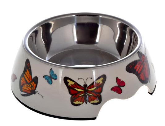 Lepets Mellamine Pet Bowl - Butterfly pet bowl Le Pets Butterfly