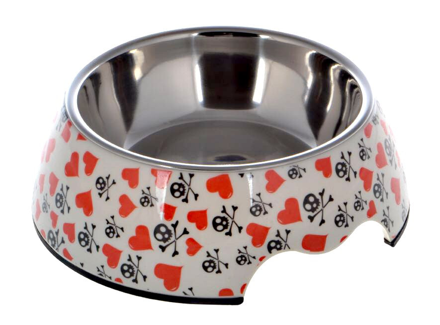 Lepets Mellamine Pet Bowl - Butterfly pet bowl Le Pets Skull and Crossbone