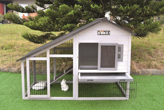 Paris Wooden Hutch 150x80x108 cm Pet Care > Coops & Hutches > Small Animal Habitats & Cages Mpets