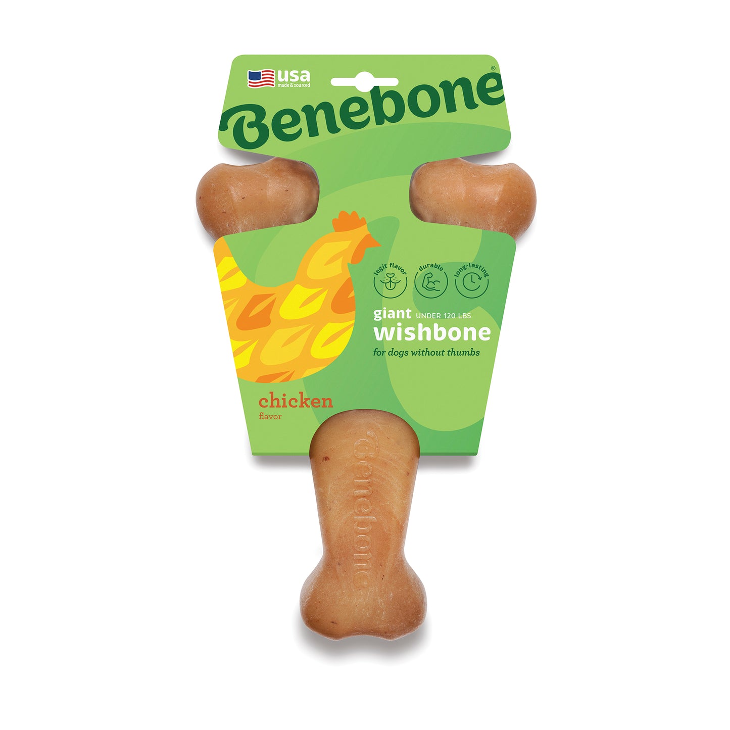 Wishbone | Benebone: Durable Dog Chew Toys Made in the USA" tough dog toys Benebone