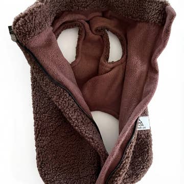 Paw Print Boutique Teddy Fleece Doxie Coat-Exclusive pre-order Dog Apparel Lazy Doxi Co