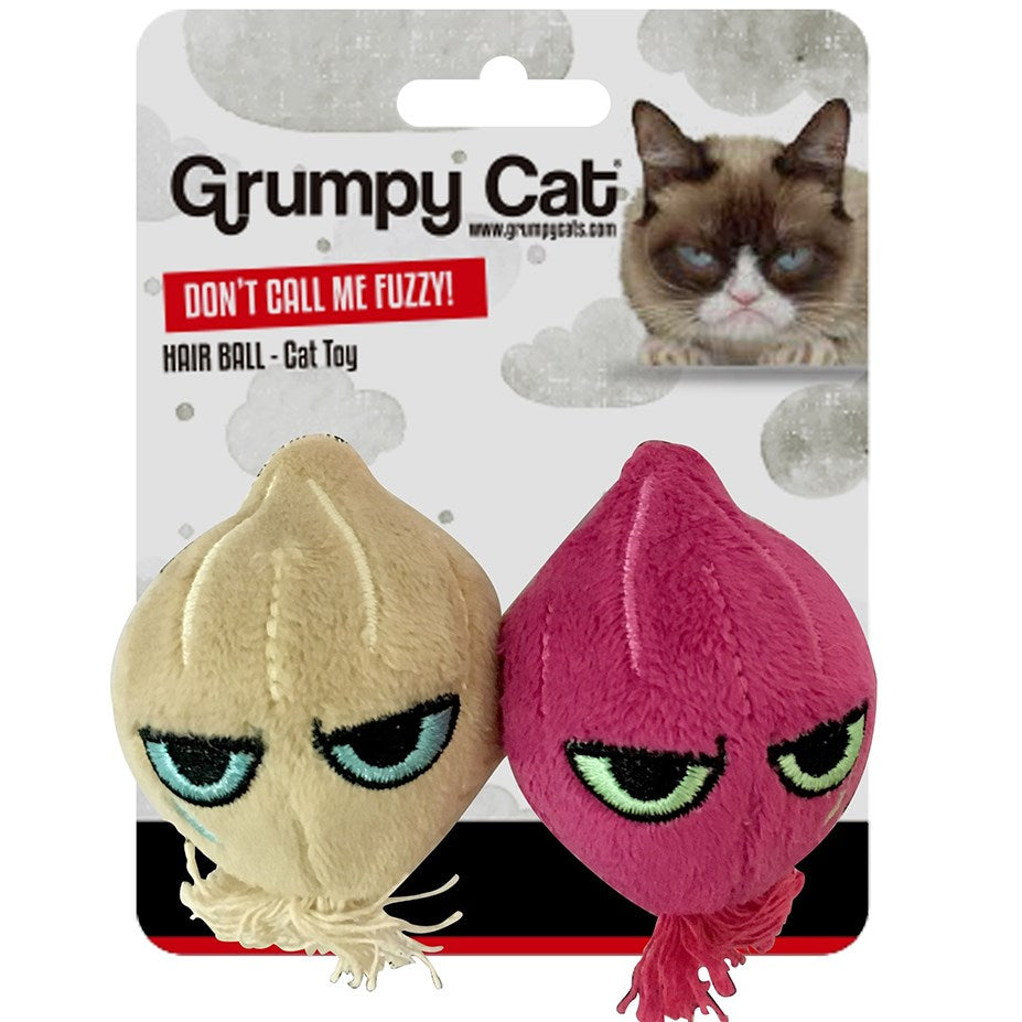 Grumpy Onion Ball Cat Toy 2pk Rosewood