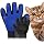 2-in-1 Pet Grooming & Bathing Deshedding Glove Pet Grooming & De-Shedding Glove blue Generic