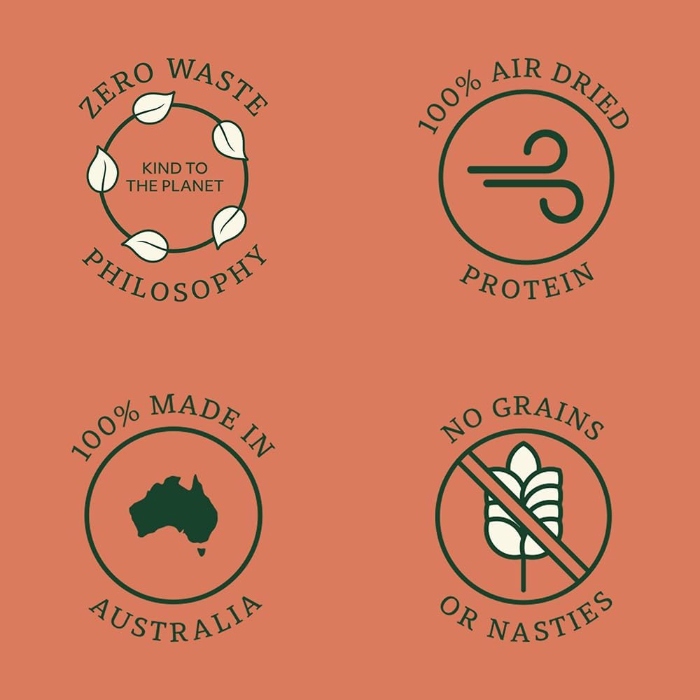 Wildkind Air Dried Kangaroo Jerky 100g – Natural Australian Dog Treats Woofy and Whiskers
