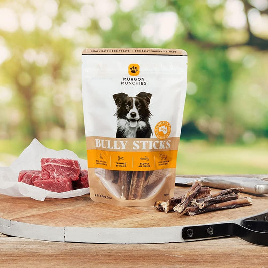 Bully Sticks | Natural Dog Chew, 100% Aussie Beef Pizzle, Grain-Free Dental Treat Dog treats Murgons munchies Bully sticks