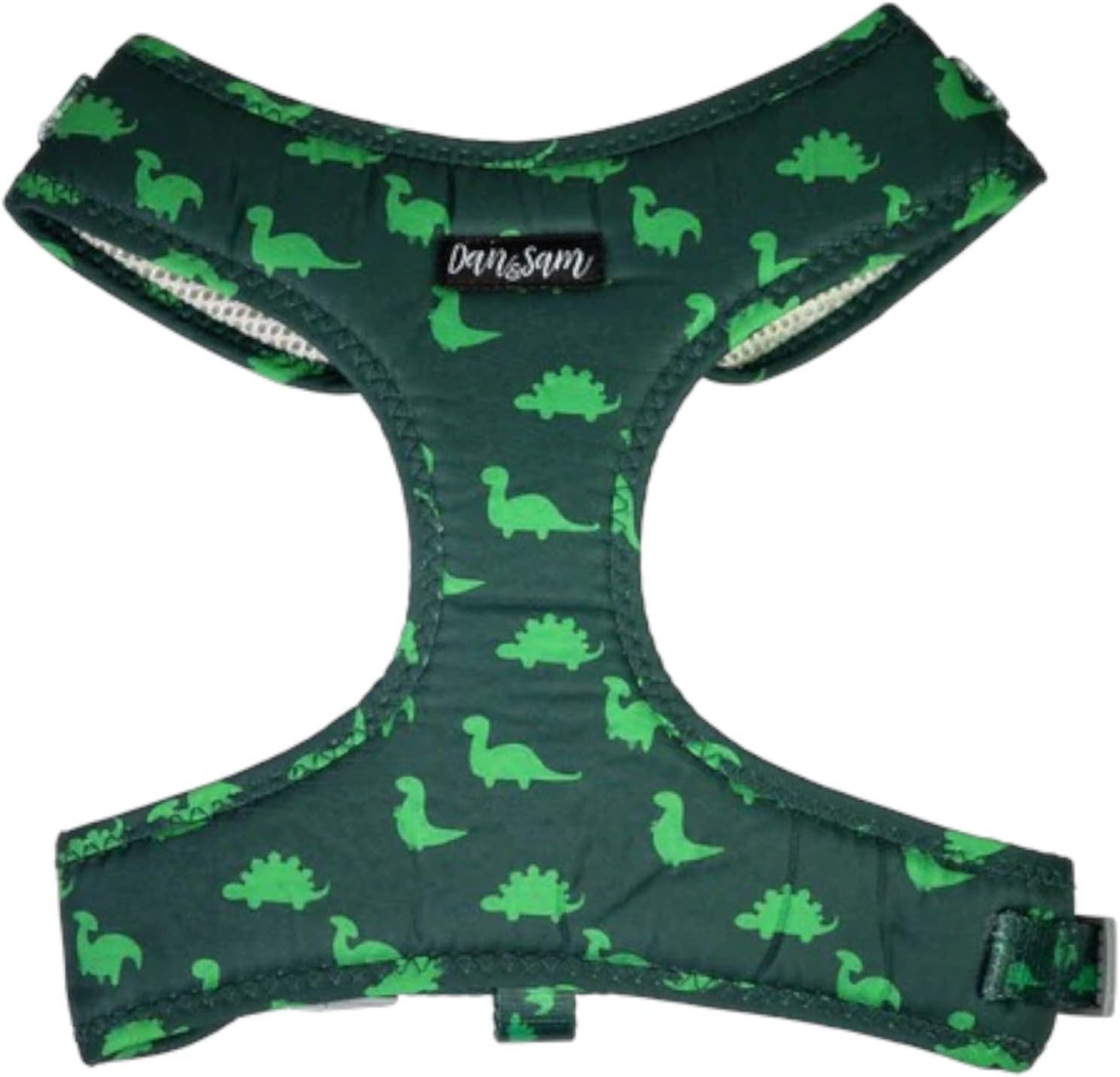 Dan & Sam Dinosaur Land Dog Harness, Small - Durable & Stylish, Fun Dinosaur Design, Comfortable Grip, Secure Attachment - Ideal for Walking Dogs Dog Harness dan and sam Small Harness