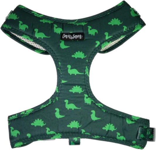 Dan & Sam Dinosaur Land Dog Harness, Small - Durable & Stylish, Fun Dinosaur Design, Comfortable Grip, Secure Attachment - Ideal for Walking Dogs Dog Harness dan and sam Small Harness
