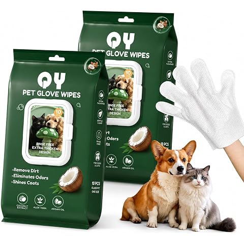 2-in-1 Pet Grooming & Bathing Deshedding Glove Pet Grooming & De-Shedding Glove blue Generic