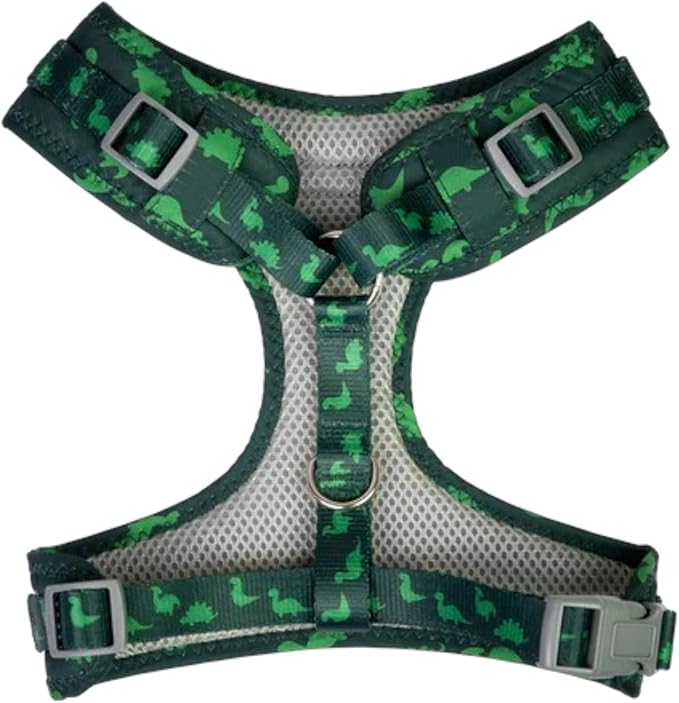Dan & Sam Dinosaur Land Dog Harness, Small - Durable & Stylish, Fun Dinosaur Design, Comfortable Grip, Secure Attachment - Ideal for Walking Dogs Dog Harness dan and sam