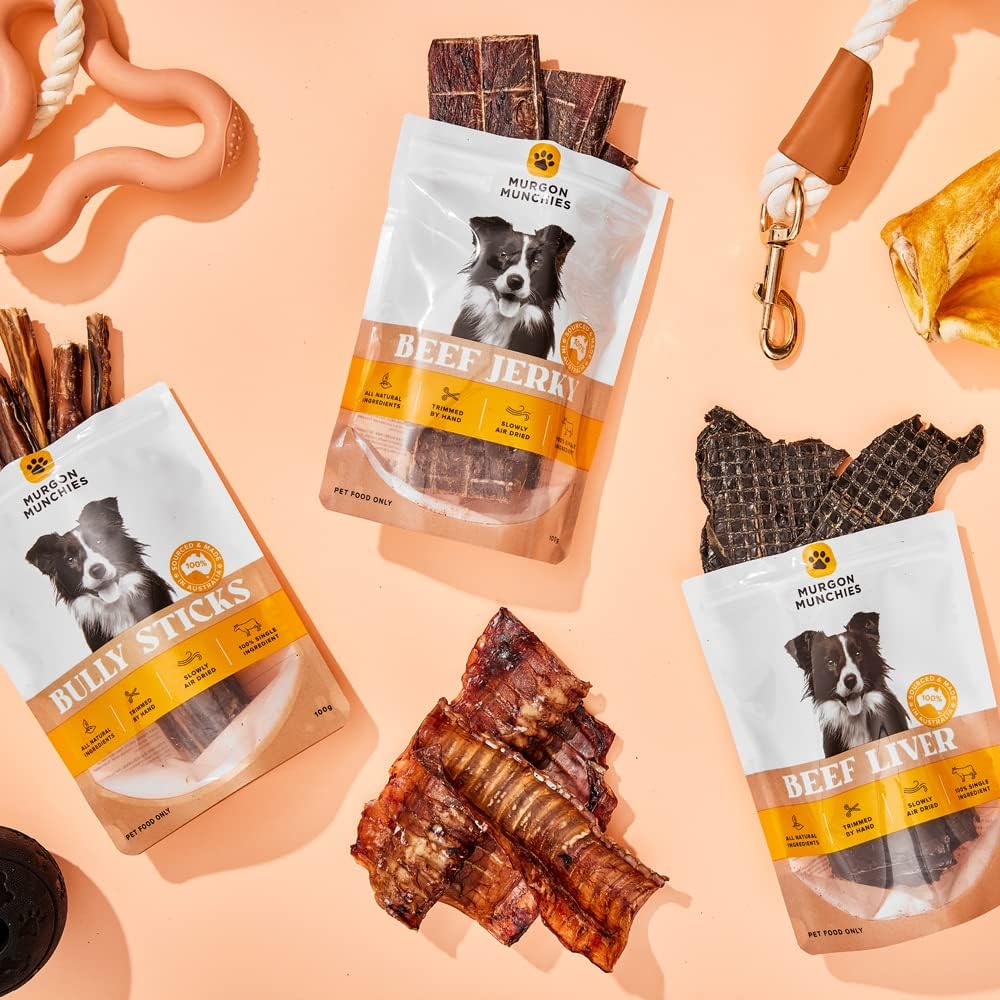 Bully Sticks | Natural Dog Chew, 100% Aussie Beef Pizzle, Grain-Free Dental Treat Dog treats Murgons munchies
