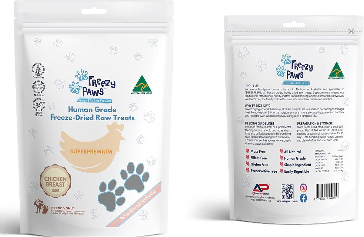 Freezy paws chicken drumettes Pet treats freezy paws Chicken Breast