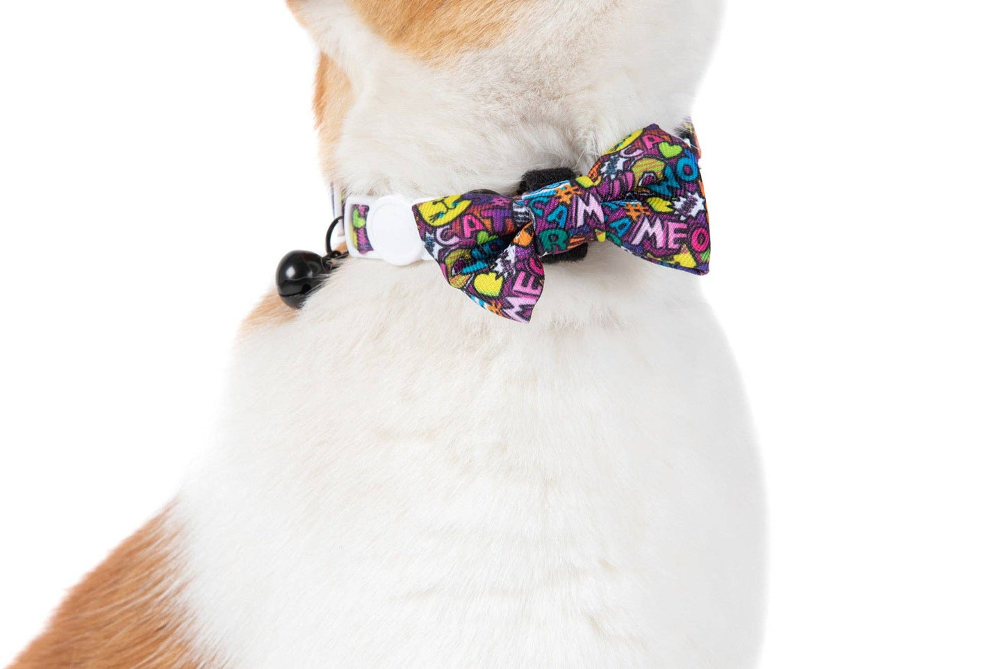 Little Kitty Co CAT COLLAR & BOW TIE: Graffiti Little Kitty Co.