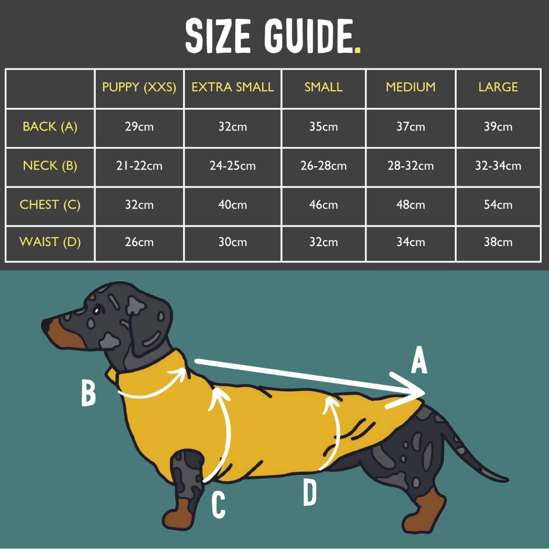 Two-Tone Dachshund Fleece Jumper preorder for winter Woofy and Whiskers