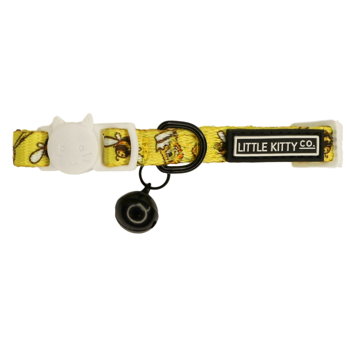 Little Kitty Co CAT COLLAR & BOW TIE: Bee-Hiving Little Kitty Co.